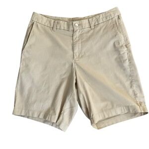 LuLuLemon Commission chino style shorts size 32 Khaki Beige 8.5” Inseam